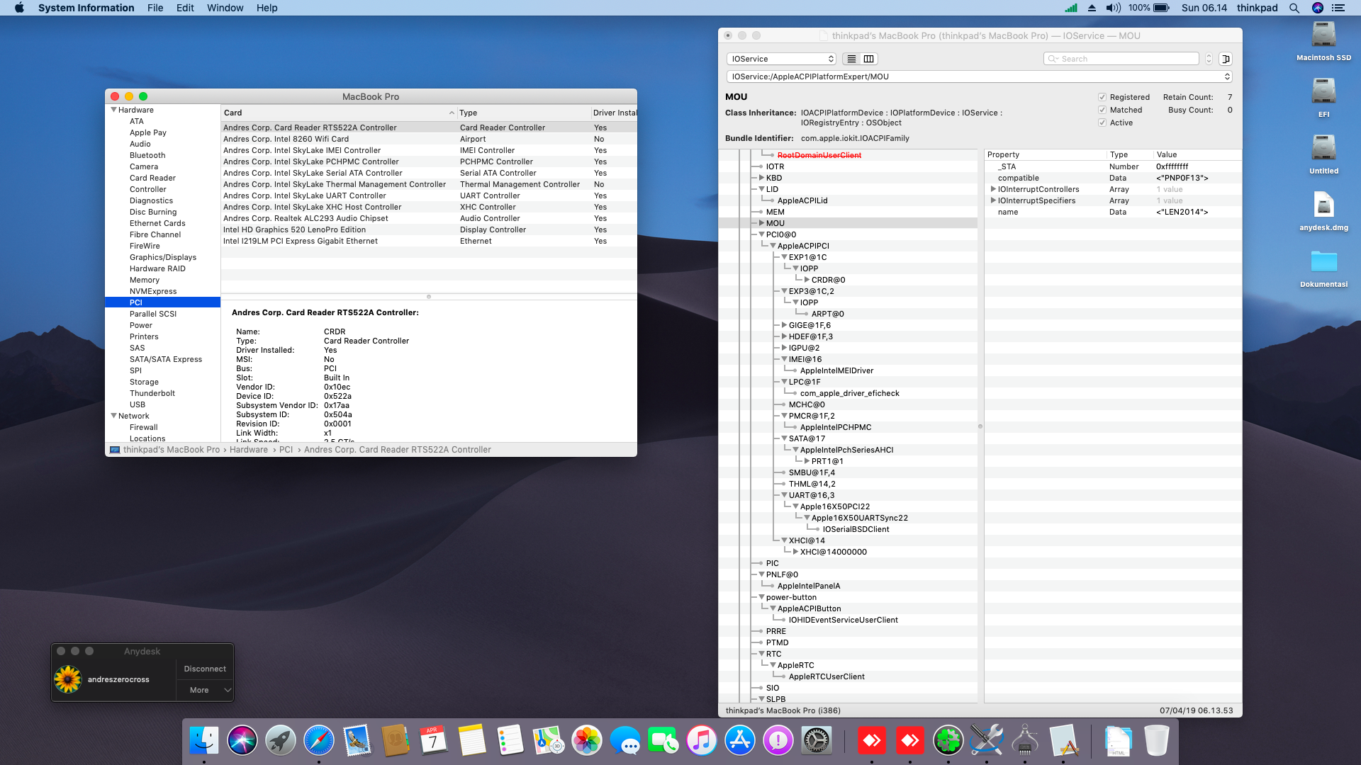 Lenovo Thinkpad X260 [Intel HD 520 + PS2 Interface] 6